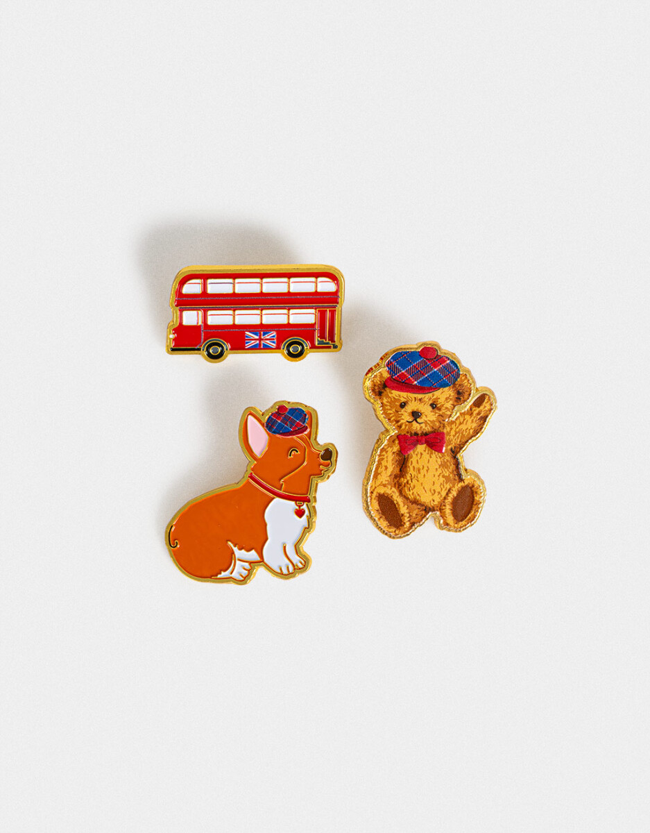 Set De Pins Metálicos 