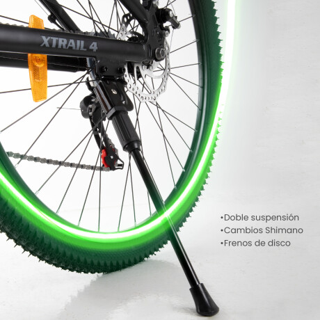 Bicicleta Montaña Doble Suspension R29 Freno Disco Negro