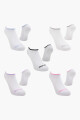 Pack x7 Medias sin caña con diseño para dama BLANCO
