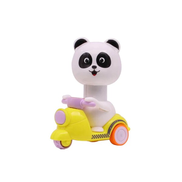 Juguete Interactivo Animales Moto A Fricción Infantil Niños Variante Modelo Panda Lila