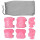 Set Protecciones 2 Rodillera +2 Codera +2 Muñequera Rosa