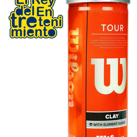 Tubo Wilson X3 Pelota Tour Clay Polvo De Ladrillo Wilwrt108900