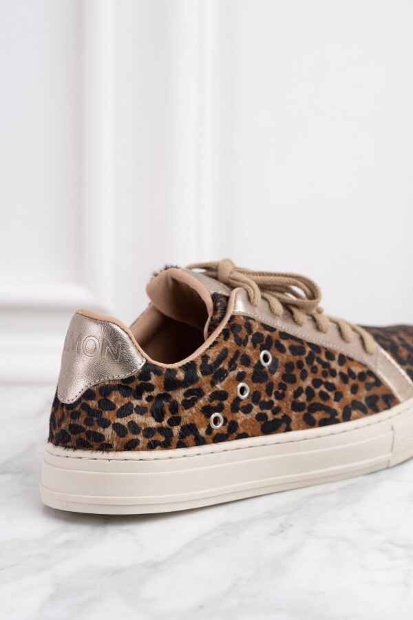 Zapatilla Animal Print Marron