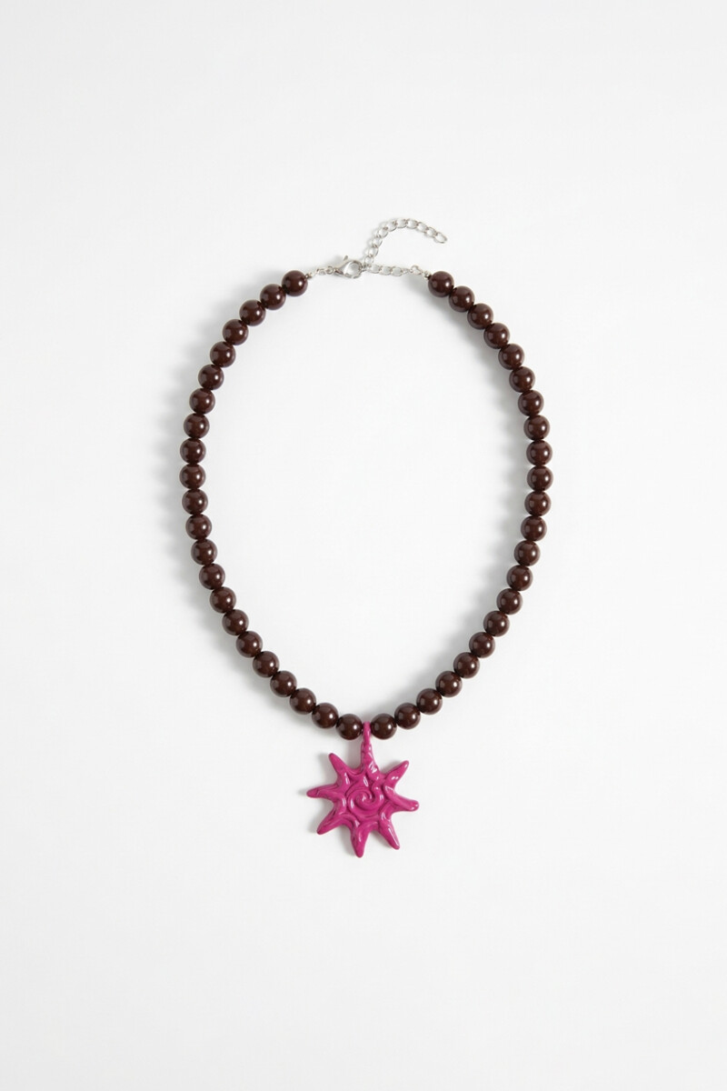 Collar borlas spot Alma lavada crudo