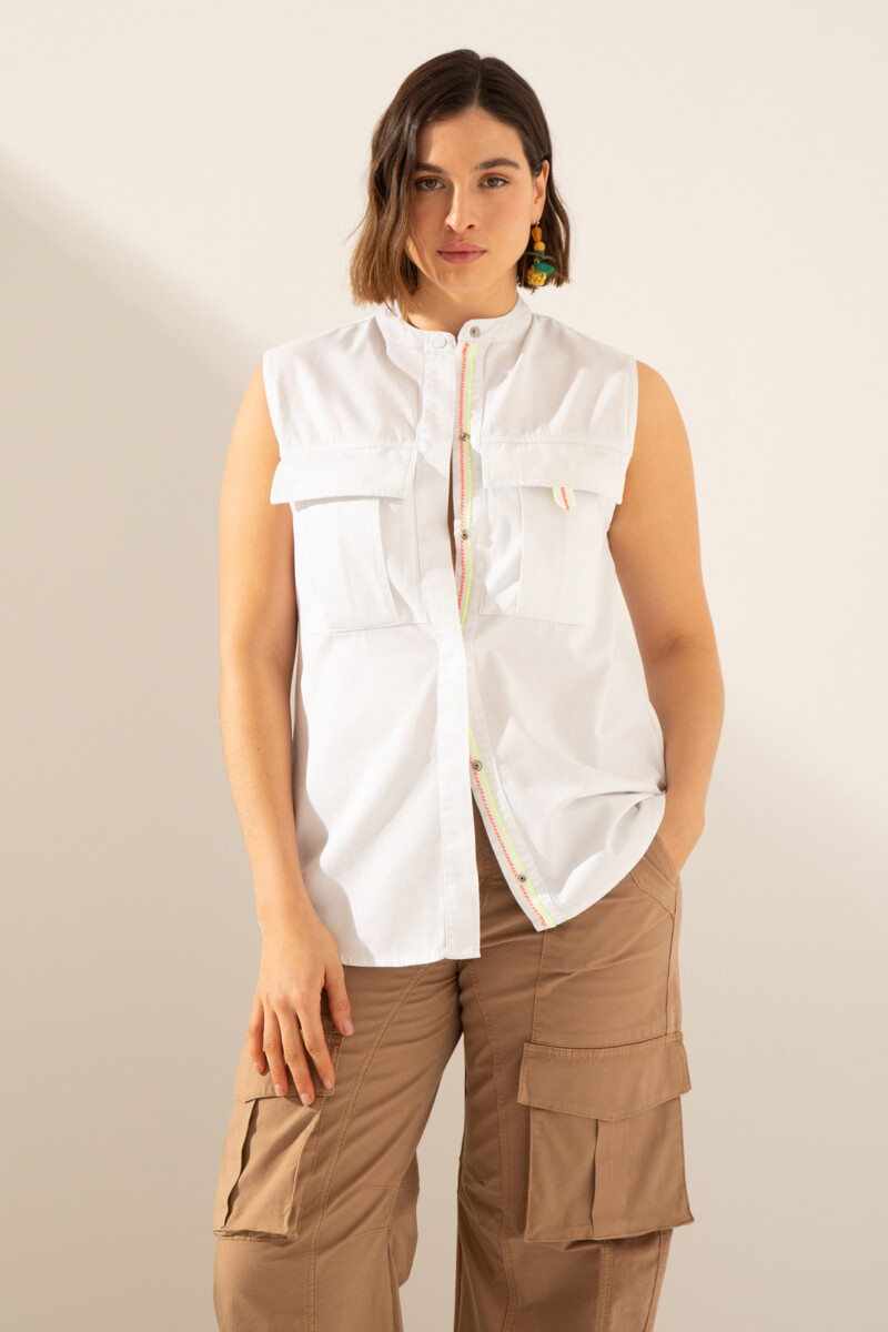 CAMISA ROSE WHITE Beige
