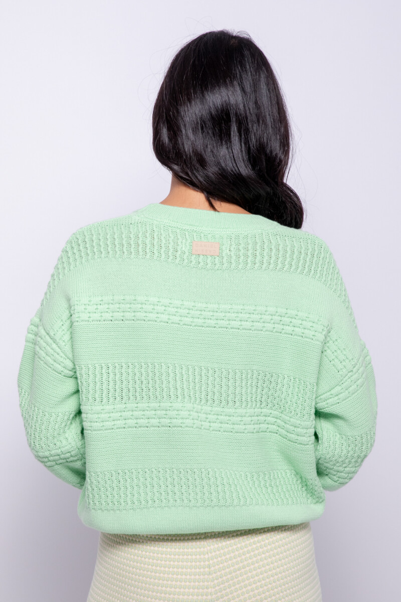 SWEATER OTELO SOLID Verde Menta