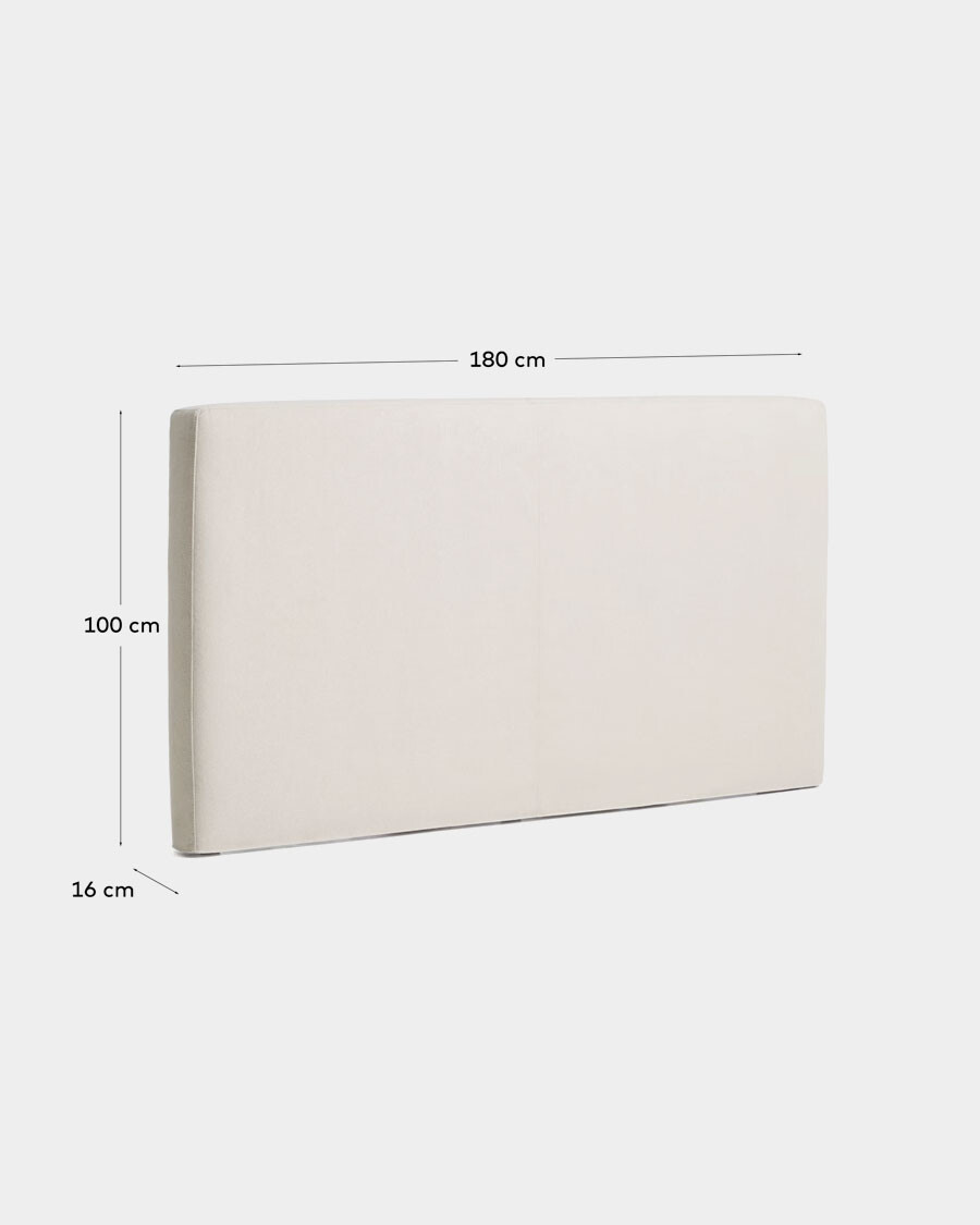 Cabecero desenfundable Blok crudo para cama de hasta 160 cm Cabecero desenfundable Blok crudo para cama de hasta 160 cm