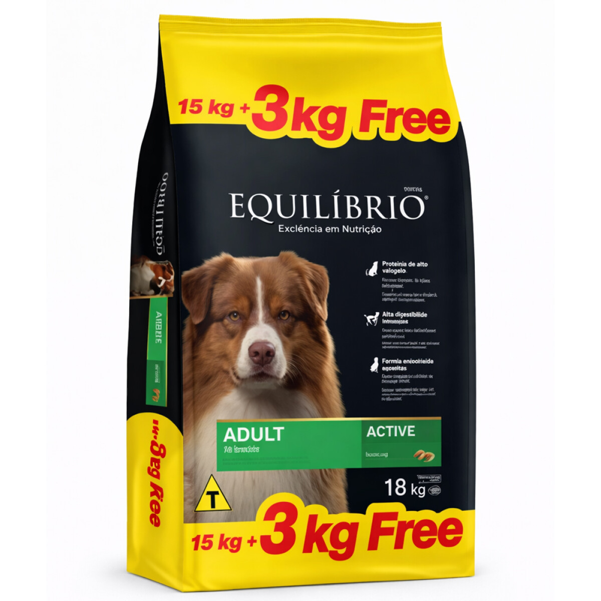 ALIMENTO DE PERRO EQUIL. ADULTOS ACTIVE 15+3KGRS (100) 