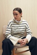 SWEATER JUSTINE Blanco/Azul