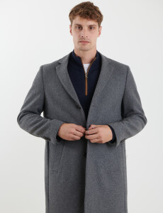 300260 SOBRETODO HARRINGTON LABEL Gris