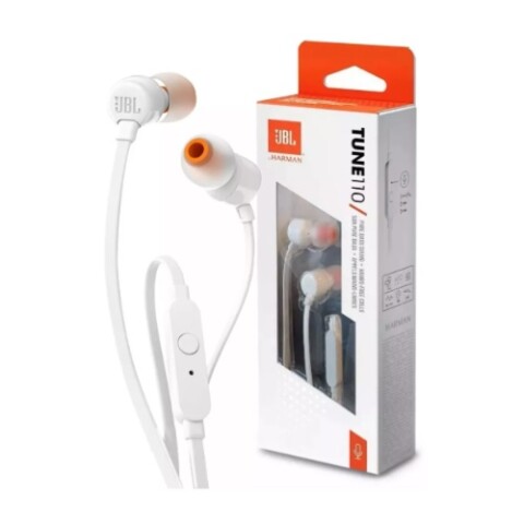 Auricular JBL T110 Blanco Auricular Jbl T110 Blanco