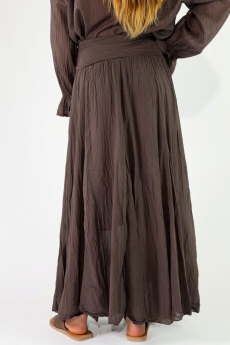 POLLERA BRENTA Marron