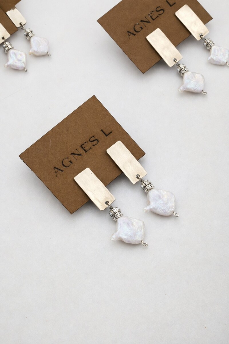 Mini Earrings - Nácar 