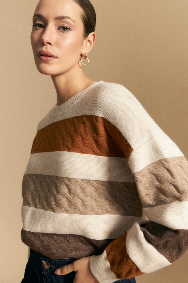 SWEATER OCEAN Beige Melange