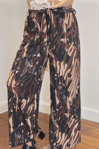 PANTALON FIORELLA Negro y beige