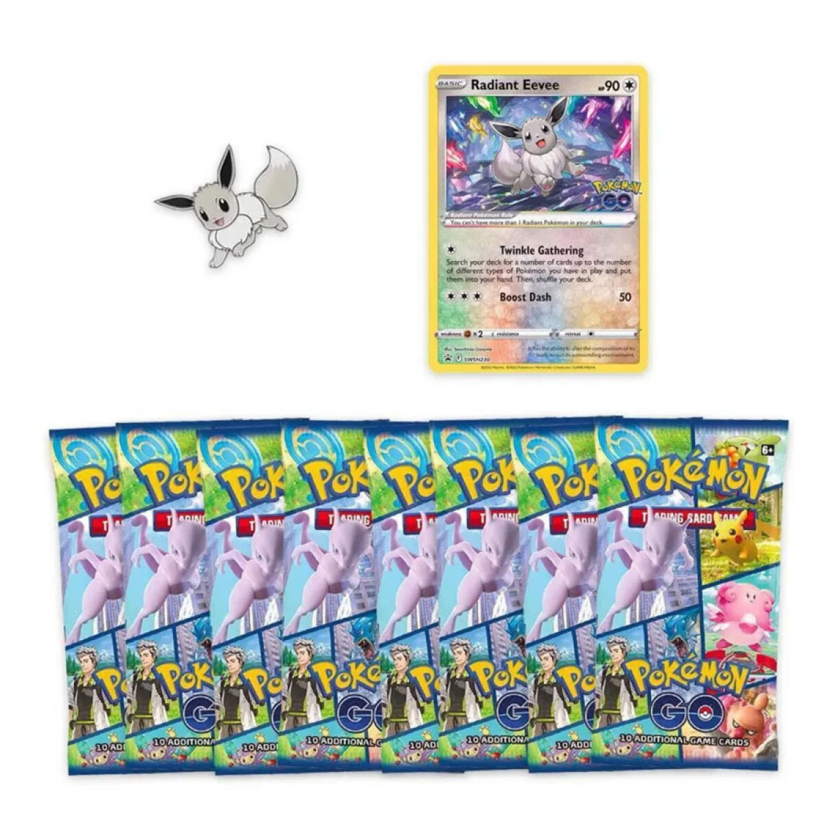 Pok Mon Tcg Pok Mon Go Premium Collection Radiant Eevee Pin Playmate