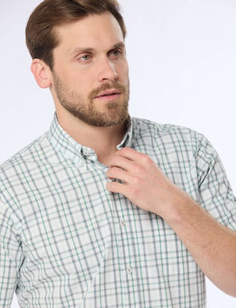 CAMISA SPORT A CUADROS Verde