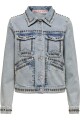 Chaqueta Zayne Denim Y Tachas Light Blue Denim