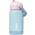 Vaso termico doble pared boquilla BUBA celeste rosa