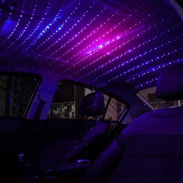 Luz Led Usb Proyector Estrellas Decoración Auto Techo Pie Luz Led Usb Proyector Estrellas Decoración Auto Techo Pie