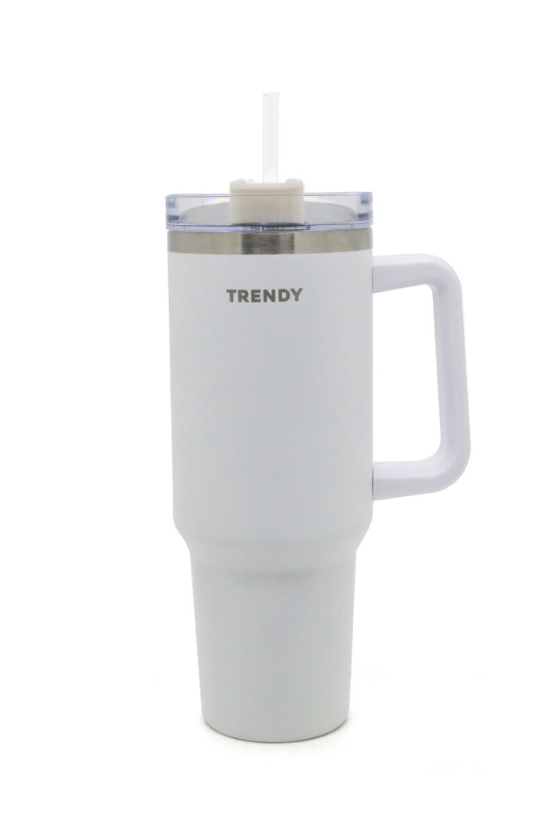 Vaso térmico doble capa acero 1200ML Blanco