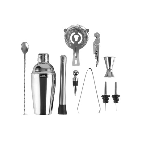 Coctelera Set 10 Unidades de Acero Inoxidable Coctelera Set 10 Unidades de Acero Inoxidable