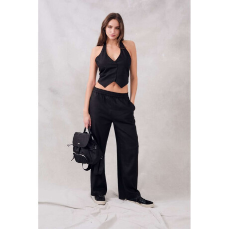 Pantalon Lino Negro