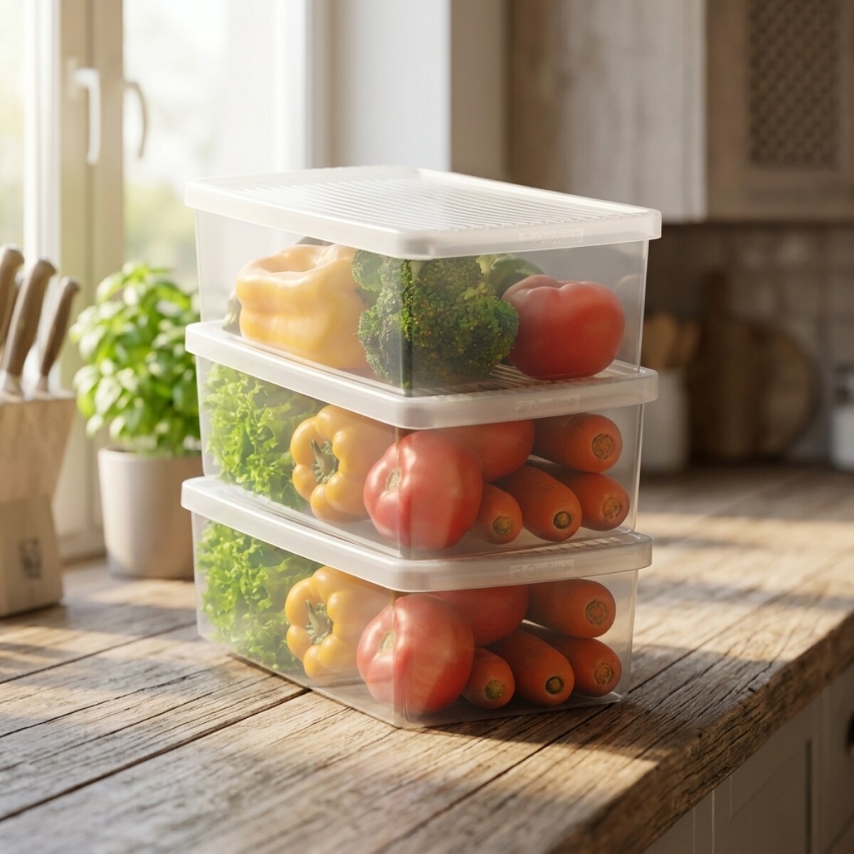 Set x3 Caja G 10,3 lts - TRANSPARENTE 