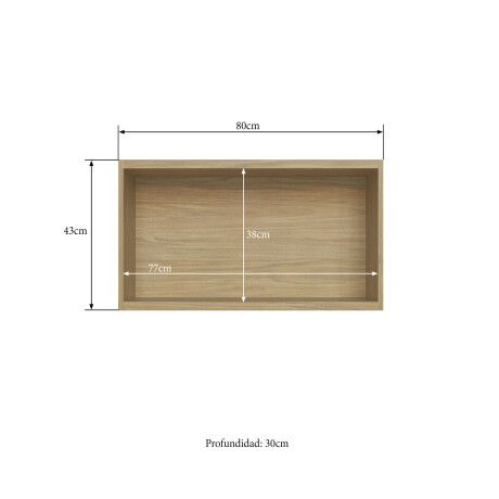 AEREO 80 CM MDF BLANCO FRANCINE