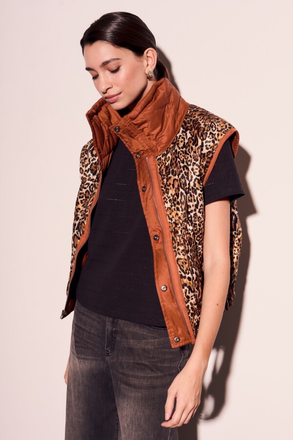 Chaleco Reversible Marron