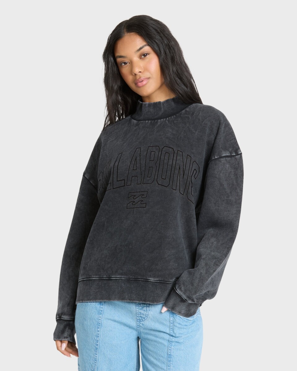 SWEATER SUND WASHED MOCK NECK CREW FLC 