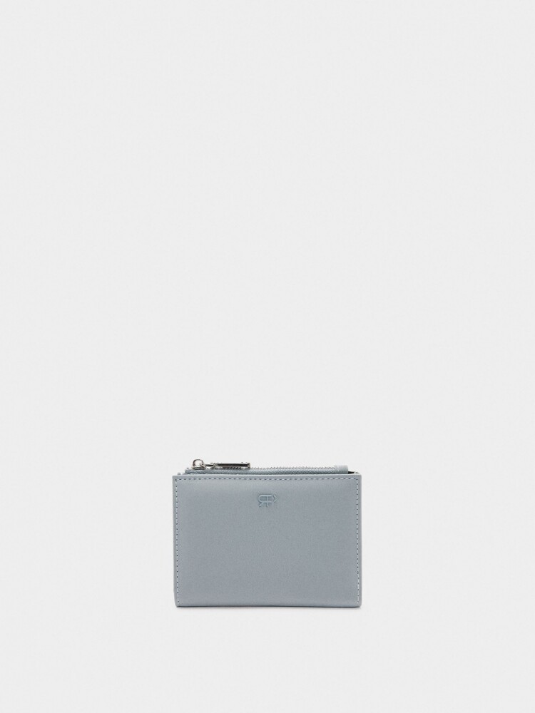 Cartera Con Textura Suave azul