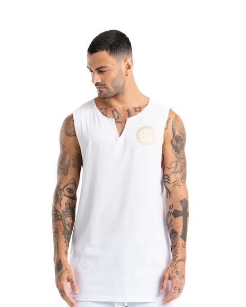 Musculosa Color Blanco De Algodon By La Mafia U