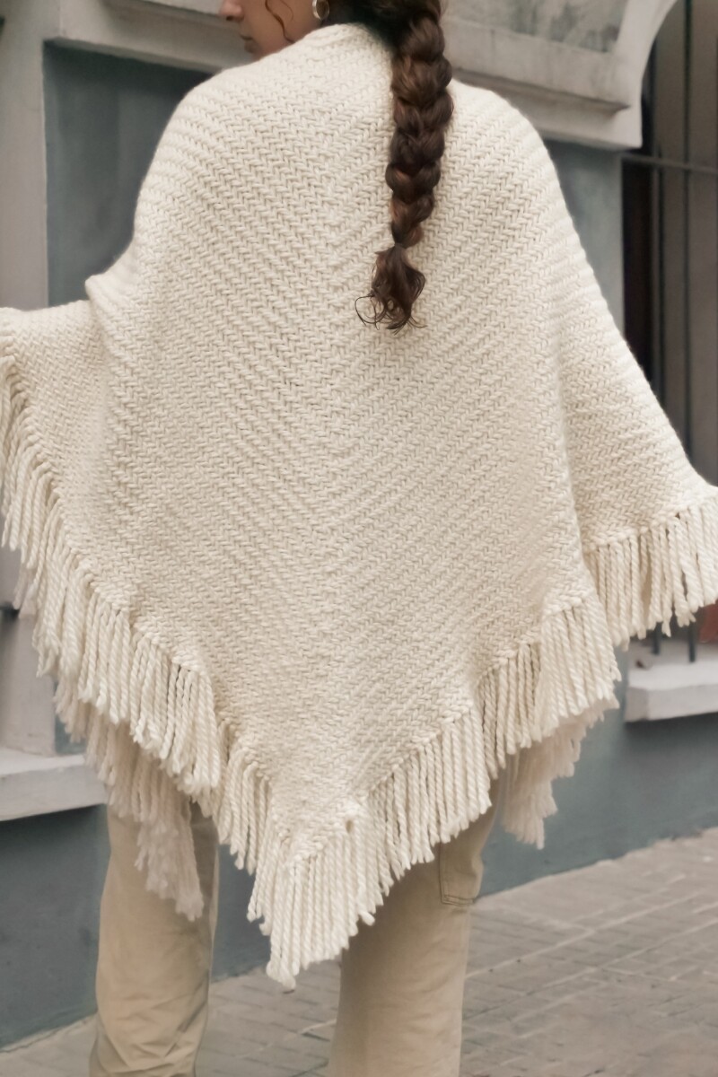 Ruana Triángulo Crudo