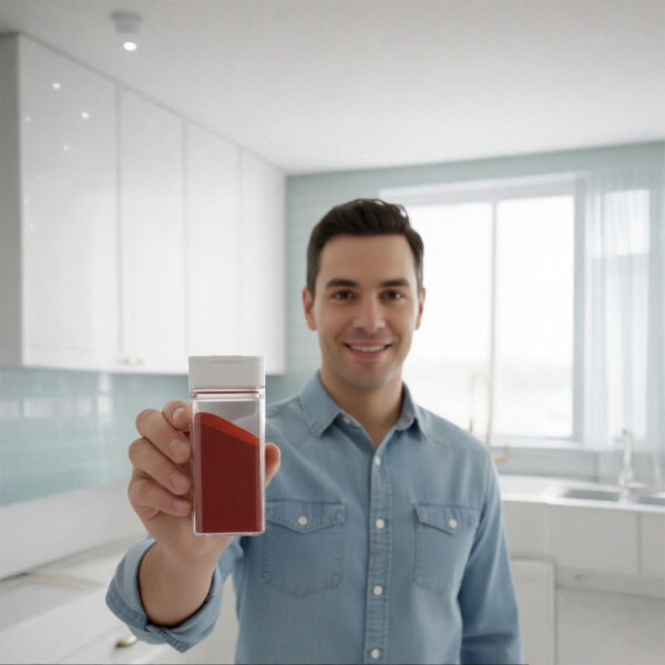 Especiero Salero Pimentero Magnético Frasco Contenedor Blanco S