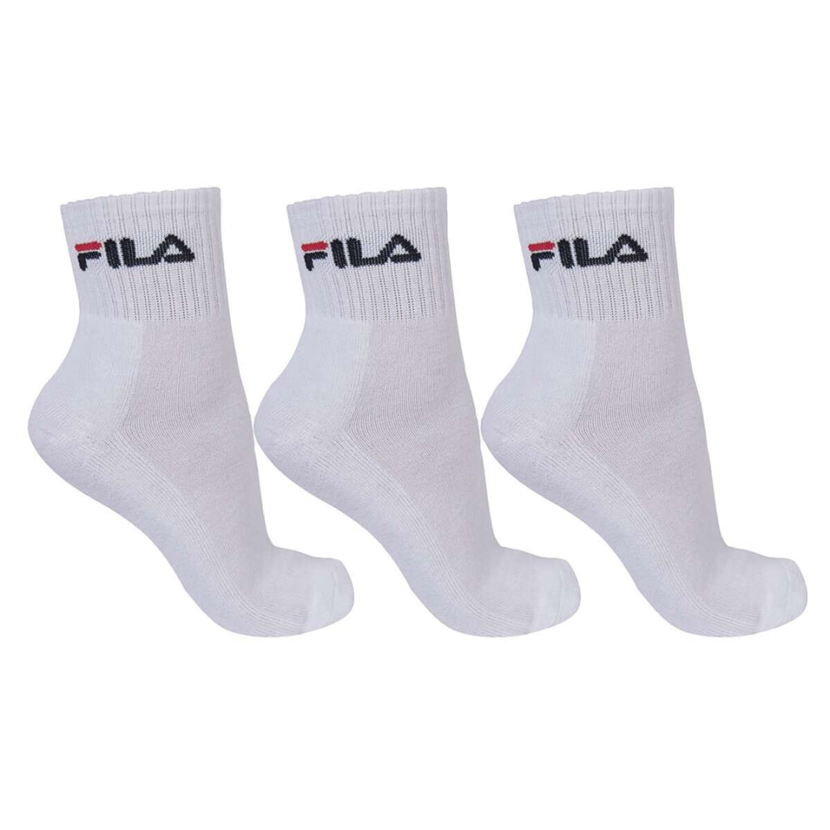 Fila Medias Tripack Unisex Caño Médio - Blanco 