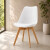 Silla Comedor ComboHome Tulip Eames Acolchada Reforzada Blanco 1