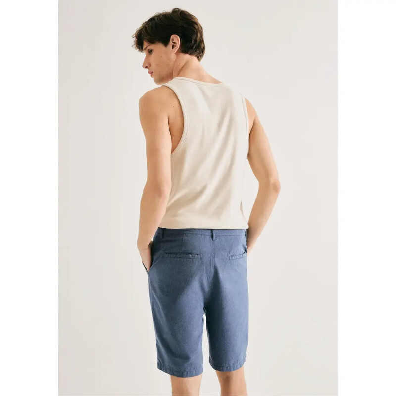 BERMUDA MASC AZUL MEDIO