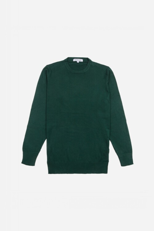 Sweater escote a la base - UNISEX VERDE