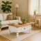 Mesa de living Linea Naturale Blanco/Roble