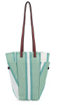 BOLSA MATERA AFRODITA VERDE AGUA Y BLANCO
