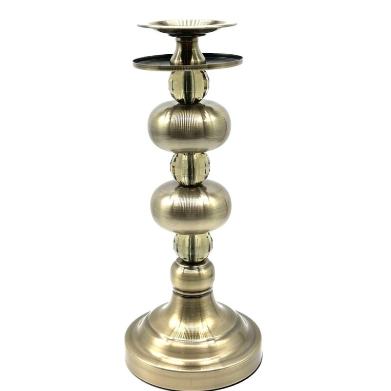 Candelabro de metal plateado T2 Candelabro de metal plateado T2