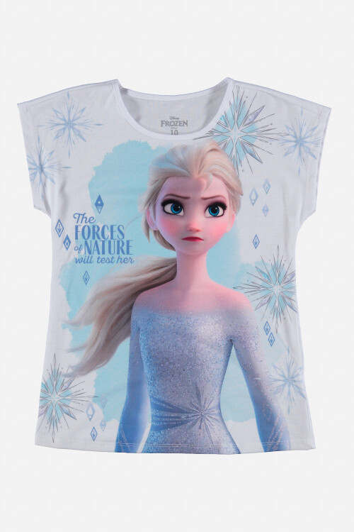 Camiseta niña Frozen BLANCO