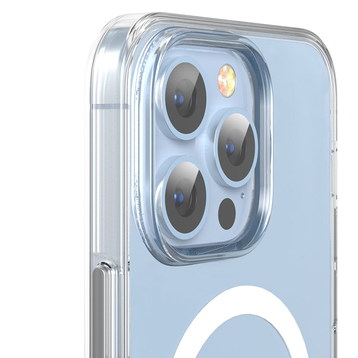 Protector case para iphone 14 magnético reforzado devia elemental Transparente