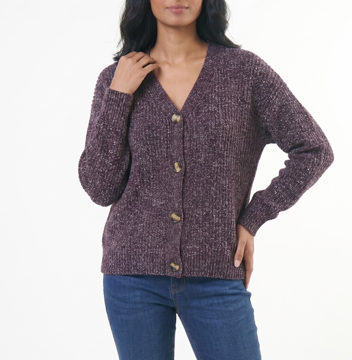 CHERRY CARDIGAN - WINE 