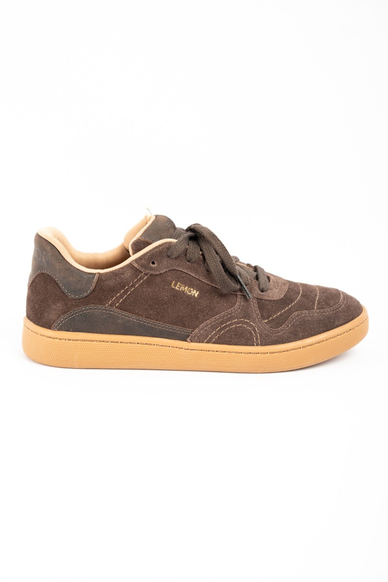Zapatilla Gamuza - Chocolate 