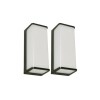 PACK APLIQUE LED QUADRA 12W 4000K 100-240V NEGRO 2P/ EXTERIOR PACK APLIQUE LED QUADRA 12W 4000K 100-240V NEGRO 2P/ EXTERIOR