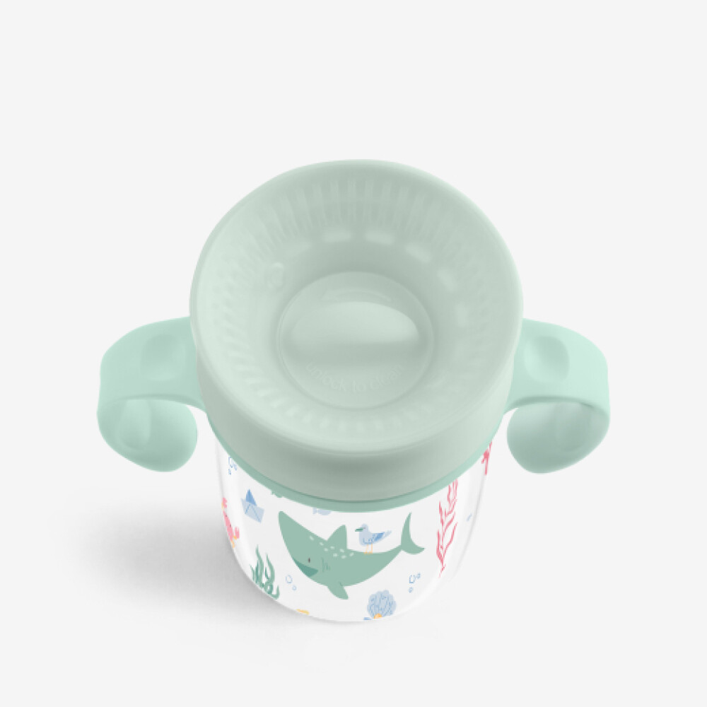 Vaso 360 entrenamiento KIKKABOO verde