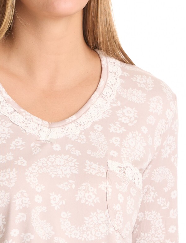 Pijama Con Pantalon BEIGE/MULTI