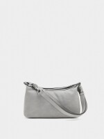 Bolso Bandolera Efecto Piel gris